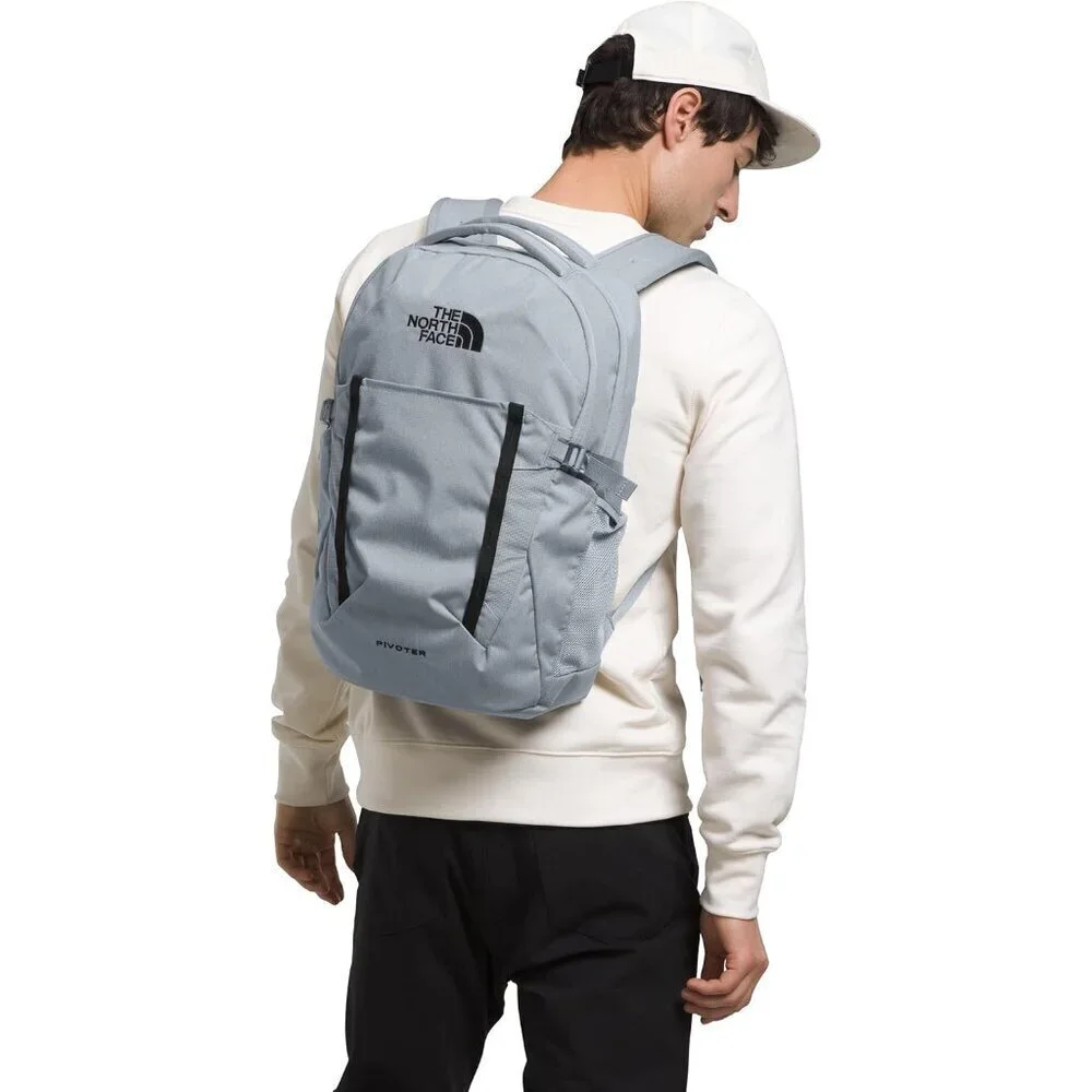 Pivoter Everyday Laptop Backpack - NPF, Mid Grey Dark Heather/TNF Black-NPF, One
